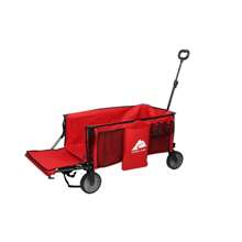 Ozark Trail Camping Utility Wagon With Tailgate & Extension Handle, Red, Polyester, 21.6" Height - 1 - 查看 7