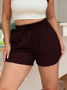 Women's Dryfit Gym Shorts Jogger Loose TYEDIE - Burgundy - View 4