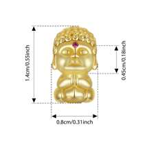 WOSTU 1pc 925 Sterling Silver Good Luck Red Chinese Elements Charm Beads Pendant Gold-Plated For Women Fit DIY Bracelet Necklace Original Fine Jewelry