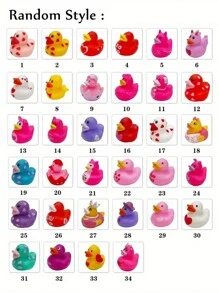 15 piezas Patito de goma lindo, decoración de escritorio, regalo de pareja, manualidades DIY, regalo acuático, patito de goma pequeño, patito chillón lindo, regalo para Pascua, San Valentín, intercambio en el aula, decoración de fiesta, premios de juegos, fiesta, fiesta, regalo de fiesta - Multicolor - Ver 3