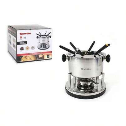 Quttin Fondue multifonction 2L, pour le fromage, le chocolat, pour 6 personnes