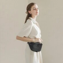 New Women's And Men's Shoulder PU Leather Backpack Chest Bag Leisure Sports Travel Chest Bag Shoulder Crossbody Bag Sling Bag Shoulder Bag Side Bag Holiday Work Weekend Vacation Carry On Utility Large Capacity Gift Personalized Gifts College Bag Freshman University School Bag Commute High School Practical Students With Earphone Hole Fanny Pack Bum Bag Waist Bag Halloween Christmas Gift For Men Fanny Pack Bag For Men Belt Bag Funny Gifts Thanksgiving Gifts For Men Chest Bag For Men Side Bags For Men Satchel Bag Leather Bag Hobo Bag Hip Bag - YH625-Đen - Xem 2