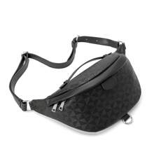 New Women's And Men's Shoulder PU Leather Backpack Chest Bag Leisure Sports Travel Chest Bag Shoulder Crossbody Bag Sling Bag Shoulder Bag Side Bag Holiday Work Weekend Vacation Carry On Utility Large Capacity Gift Personalized Gifts College Bag Freshman University School Bag Commute High School Practical Students With Earphone Hole Fanny Pack Bum Bag Waist Bag Halloween Christmas Gift For Men Fanny Pack Bag For Men Belt Bag Funny Gifts Thanksgiving Gifts For Men Chest Bag For Men Side Bags For Men Satchel Bag Leather Bag Hobo Bag Hip Bag - YH625-Đen - Xem 4