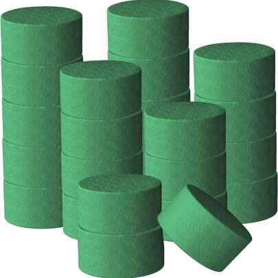 1/6/10pcs Round Flower Foam Round Flower Mud Green Floral Foam Green Circle Floral Mud, Wet Floral Foam Round Flower Arrangement Kit, For Succulent Plant, Bouquets, Home, Wedding, Party, Hotel And Florist, Christmas Valentine's Day Gifts DIY Fresh And Artificial Flower Artificial Plant Floral Arrangement Florist Foam Decoration