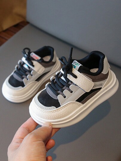 1 Pair Children's Fashion Sports Shoes, Boys & Girls Indoor/Outdoor Casual Shoes, Toddlers' Pre-Walker Shoes, Lightweight Non-Slip Breathable Canvas Sneakers, Versatile Classic Style