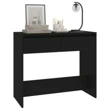 Stylish Black Steel Console Table 89x41x76.5 Cm Modern Design For Living Room Entryway Furniture - Black - View 3