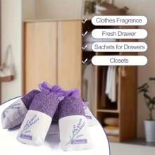 1/5 pezzi Sacchetto profumato alla lavanda, sacchetto profumato da regalo, sacchetto lavorato a maglia, cassetto dell'auto e armadio con profumo di lavanda francese, sacchetto profumato per la casa