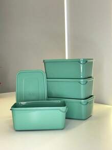 Kitchen Organizer Jar Kit - Plastic - 1 Liter - Various Formats - For Microwave And Freezer - Green - View 2