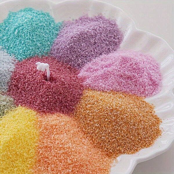 A Set Of 10 Colors Of Sand Wax Set (10G Of Each Color), Colored Sand Wax Cup DIY Set, Floating Wax, Pearl Wax, A Must-Have For Novices, Colorful Refillable Wax DIY Candle Making Kit, Handmade Sand Wax Accessories, Perfect Gift For Women, Handcraft Lover, Wedding Decor, Home Decoration