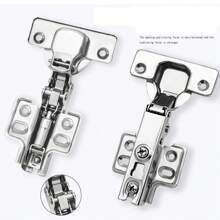 20 TOP Quality Full Overlay 35mm Soft Close Hinges Kitchen Cabinet Cupboard Door - Silver - View 10