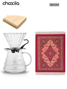 choxila 8件套/9件套/11件套咖啡套装，露营咖啡套装，1-2杯容量，适合露营、家庭聚会、派对和节日礼物，咖啡配件，悬挂式滴滤咖啡机套装，电子秤，咖啡研磨机，滤纸，沙特国庆节礼物