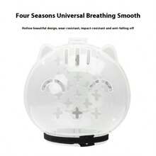 Transparent Breathable Cat Mask, Adjustable Cat Helmet, Cat Mask Headcover Anti-Licking Space, For Grooming