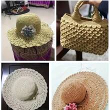 1 Rollo / 300m / 145g / 3mm de Ancho Hilo de papel de rafia para manualidades hechas a mano como sombreros, bolsos, pantallas de lámpara (Nota: Los productos hechos de papel de rafia son artesanías. No se pueden lavar.)