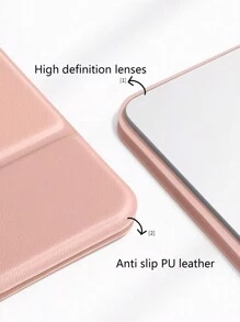 4件装便携式化妆镜，可折叠易用化妆镜，小巧精致，方便随身携带