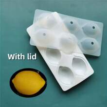 1 Lemon Chocolate Mold, Dubai Chocolate Bar Mold, 3D Silicone Mold, Candy Mold, Mousse Cake Mold, Pudding Mold, For DIY Cake Decoration Tools, Baking Supplies, Kitchen Gadgets, Kitchen Accessories, Home Kitchen Supplies