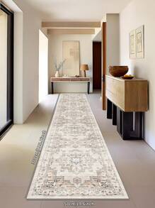 Tapete de veludo cristal estilo boho bege 1 peça, 850g/m² 0,8cm de espessura, retangular, antiderrapante e lavável, decoração para sala de estar, cozinha, sala de jantar, escritório, adequado para todas as estações