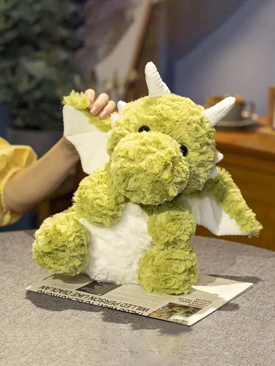 1 件小飞龙玩具，坐着的恐龙娃娃，柔软睡枕娃娃，恐龙，泰迪熊，生日，圣诞节，情人节礼物 - 彩色 - 查看 1