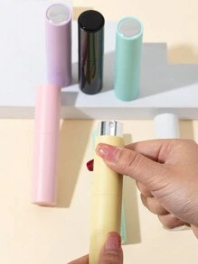 1 pieza Botella de perfume/spray facial de vidrio de alta gama de 10ml con rociador giratorio rellenable, rociado ultra fino, esencial portátil para viajes, suministros escolares, artículos de vacaciones, accesorios de camping, mini perfume para mujeres y hombres, accesorios de viaje a la playa, artículos esenciales de verano, accesorios escolares de vuelta al colegio - Multicolor - Ver 4