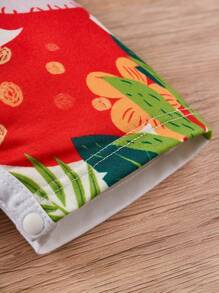 MOSSRIVER Baby Boy Short Sleeve Cartoon Animal Giraffe, Elephant, Monkey Print Romper