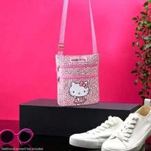 Hello Kitty Sanrio Bag Kawaii Shoulder Cross Body Kuromi My Melody Shopping Travel Anime - Pink - View 2