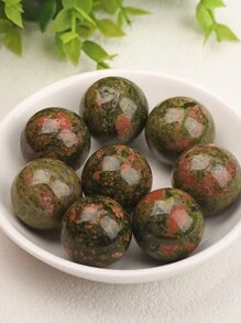 QYDCX 1 szt. Naturalna kryształowa kula, polerowana, kula wróżbiarska, dekoracja do doniczki do wnętrz, kamień równoważący energię i uzdrawiający (25 mm) - 1 szt - Zobacz 9