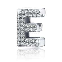 Easvnya Silver Zirconia English Alphabet A-Z Pendant, Suitable For Handmade Bracelets/Necklaces, Minimalist & Fashionable Jewelry Charm, DIY Craft, Women's Birthday Party Gift