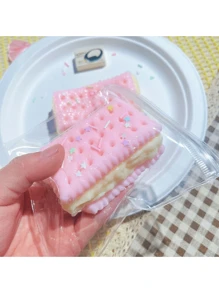 Juguete de apretón, fidget sensorial Kooka Cookie, bolsa ciega TPR Squishies, juguetes antiestrés, galleta suave, pata suave, apretón - Multicolor - Ver 10