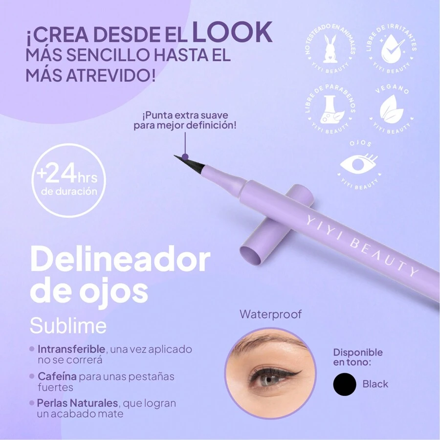 CV DIRECTO Yiyi Beauty Deep Black Eyeliner - Black - View 1