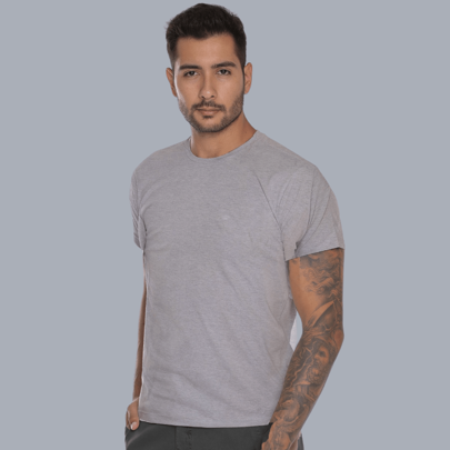 Camiseta Masculina 100% algodão Camisa Básica Lisa Manga Curta Verão