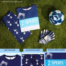 Tottenham Hotspur F.C. Short Pyjama Set Cotton Lounge Wear Spurs Gift - Multicolor - View 4