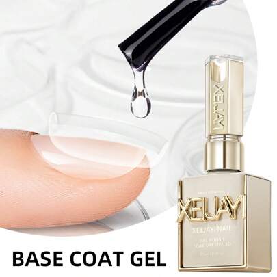 XEIJAYI 1瓶15毫升底胶指甲油，用于加固延长胶，瓶装可卸UV/LED凝胶指甲油