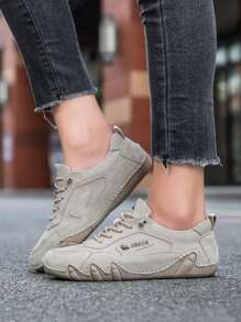 LDECK Women's Casual Sneakers Pink Shoes For Women Cute Women's Casual Sports Shoes Women Cute Elegant Simple Good-Looking Shoes Contrast Color Light And Comfortable