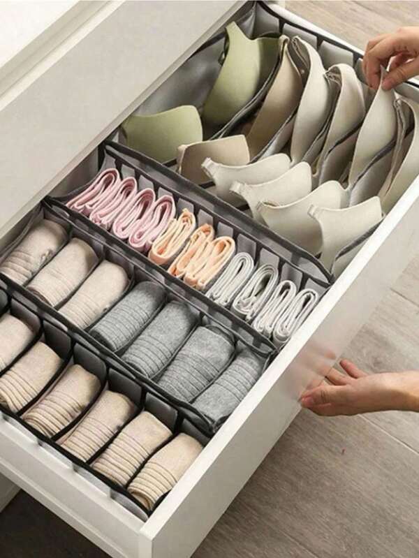 1pc Compartimento Organizador Gaveta Organizador Saco Meias Roupa Interior Caixa De Armazenamento Gaveta De Roupas Domésticas Cesta Organizadora Gravata E Meia Gaveta Caixa Divisória Economia De Espaço Casa Guarda-roupa E Quarto Acessório Organizador Para Quarto Casa Quarto Guarda-roupa Organizador Casa Organizador Tecido Organizador Roupas Cabideiros Roupas E Caixas Diversas