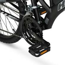 Hyper Bicycles Havoc Mountain Bike, 24" Wheels, Youth Ages 10-14 Years Old, Black