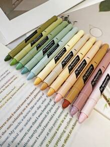 Funfull 12pcs/Pack Vintage Color Bible Highlighter Pens, Non-Bleed Gel Highlighters - Multicolor - View 4