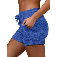 Women's Shorts Cotton Blend - Blue - View 1