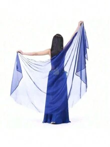 涤纶肚皮舞披肩、肚皮舞围巾、舞蹈表演配饰、女士肚皮舞雪纺围巾 - 彩色 - 查看 23