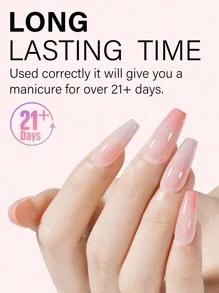 TOMICCA 4瓶8毫升裸粉色/奶油白色凝胶指甲油，长效可卸UV/LED凝胶指甲油套装，适合初学者在家DIY，专业美甲沙龙或作为礼物赠送 - 彩色 - 查看 6