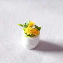 1:12 Dollhouse Mini Realistic Colorful Floral Potted Plants, Miniature Model Micro Landscape Decor, Doll House Miniature Food Toy Scene Accessories, Suitable For Micro World, Craft Dollhouse Candy Decoration, Gift, DIY - Multicolor - View 15