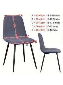 1/4/6pcs Velvet Chair Cover - A Comfortable Dining Chair Protective Cover, Easy To Install Furniture Cover, Machine Washable, Stylish Home Decoration, Suitable For Restaurants, Living Rooms, Outdoor, Offices, Hotels, Bars.