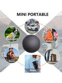 1pcs/2pcs Vehicle GPS Tracker, Car GPS Tracker Portable Real-Time Magnetic GPS Tracking Device, Full Global Coverage Location Tracker For Cars, Dogs, Trucks/People. No Monthly Fees/No Subscription Required - 1PC - View 2