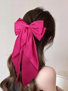 4件套女士蝴蝶结发夹，黑色蝴蝶结、白色蝴蝶结、米色蝴蝶结、裸色蝴蝶结发夹，丝带蝴蝶结发夹，蝴蝶结派对发饰，情人节发爪，发夹，发卡 - 彩色 - 查看 4