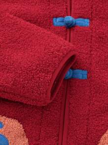 Balabala Baby Set, Boys' & Girls' Chinese-Style Sleepwear, 2025 New Year - Red - View 6