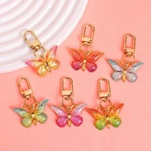 12 件蝴蝶钥匙扣礼物，紫色/粉色/蓝色钥匙扣，性别揭秘派对、生日、婚礼、派对，送给同事、朋友和家人的完美礼物 - 多色 - 查看 8