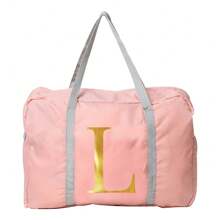 Travel Bag Luggage Bag Carry On Bag Weekend Bag Large Capacity Waterproof Foldable Storage Bag Organizer Nylon Tote Bag Zipper Handbags For Outdoor Women Men Travel Vacation For Student Back To School Stuff Travel Accessories Bag For School School Accessories - Pink - View 25