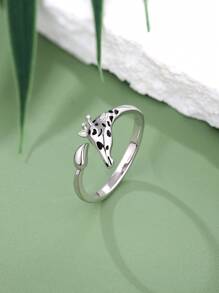1pc S925 Silver Colorful Ladybug Suitable For Daily Wear By Women