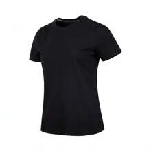 Women's Blank Jordan Crew Neck Short Sleeve T-Shirt, Knit, Style No.CD2610-010 - Black - View 1