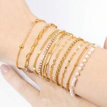 1 m/39,37 po Chaîne dorée brillante de haute qualité en acier inoxydable, convient pour la création de bijoux de mode DIY tels que colliers, bracelets, bracelets rigides, chaînes de sac et accessoires vestimentaires, idéal pour porter lors des fêtes, des anniversaires, de Noël, du Nouvel An et de la Saint-Valentin - chaîne - Voir 7