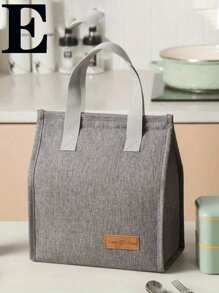 1pc Insulated Lunch Bag, Portable Lunch Box Bag, Thermal Lunch Bag, Insulated Bag, Lunch Box, Thick Insulated Lunch Bag, Thick Aluminum Foil Waterproof Insulated Lunch Bag, Large Capacity Aluminum Foil Insulated Lunch Bag For School Lunch, Outdoor Camping, Summer Travel, Essential, School Supplies, Back To School Season