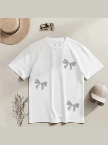 10 件闪亮水钻蝴蝶结贴片，适合 DIY 时尚 - 非常适合服装、鞋子、帽子和包包 - 彩色 - 查看 5